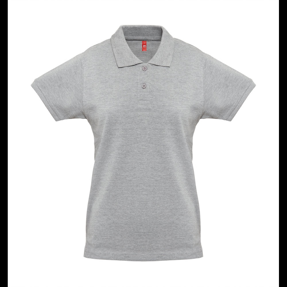 THC MONACO WOMEN. Dames poloshirt - met logo of onbedrukt bestellen - Heide licht grijs