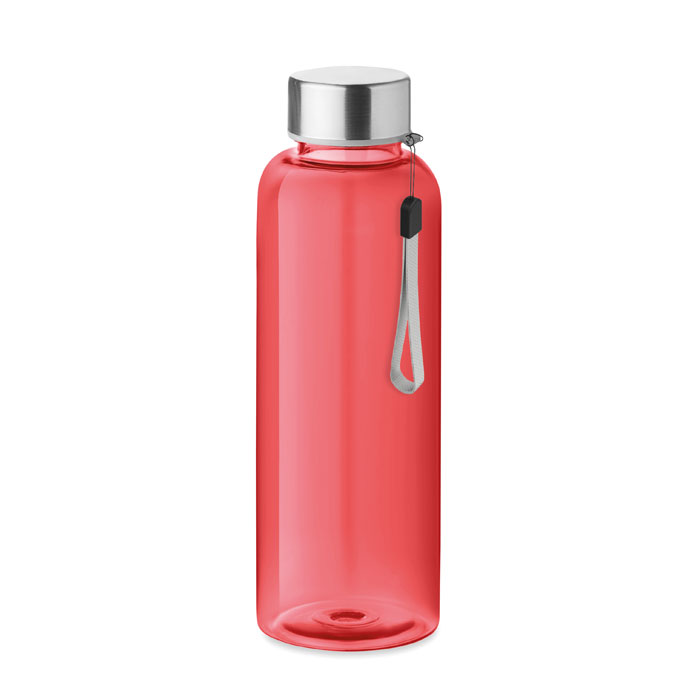 UTAH RPET - RPET fles 500 ml - bedrukt of onbedrukt verkrijgbaar - transparant rood