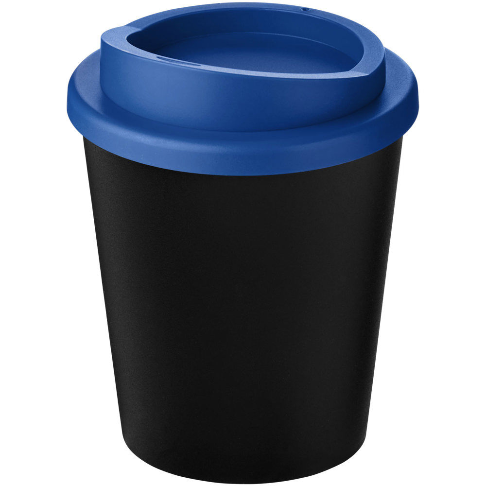 Americano® Espresso Eco 250 ml gerecyclede beker - met logo of onbedrukt bestellen - Zwart, Middenblauw