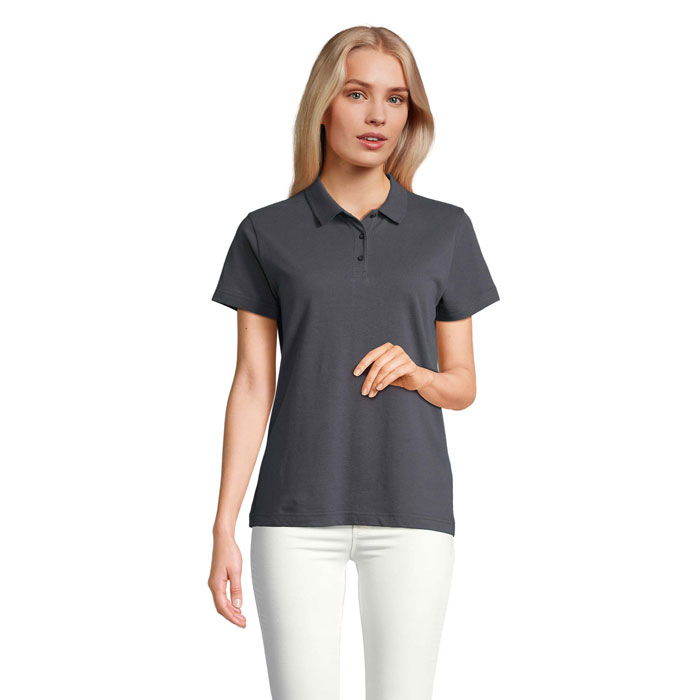 PULSE WOMEN - PULSE DAMES POLO - met logo of onbedrukt bestellen - Muisgrijs