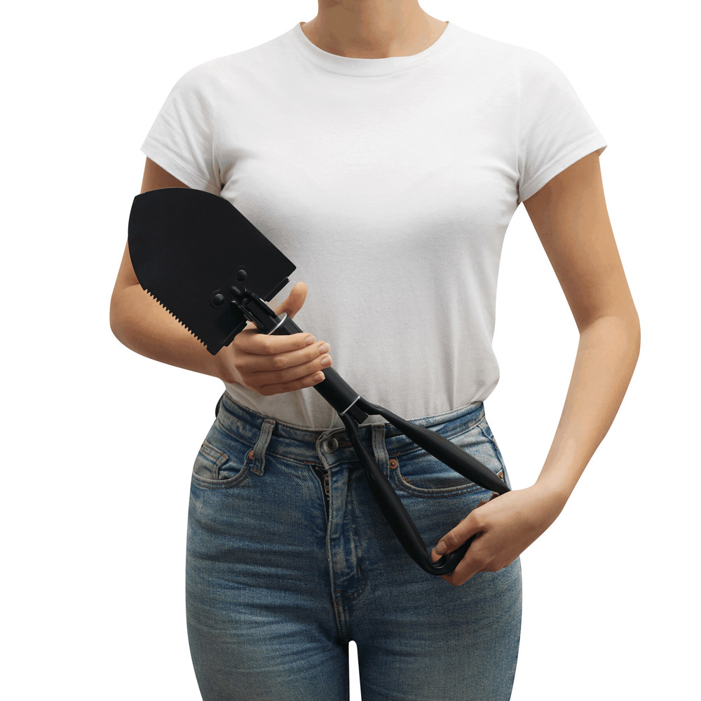 SCOOP - Opvouwbare spade met tasje - voor bedrijven en relatiegeschenken