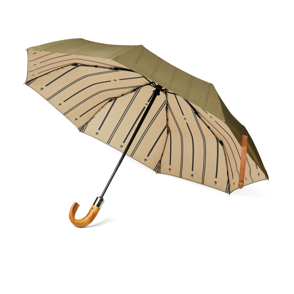 VINGA Bosler AWARE™ RPET 21" opvouwbare paraplu - met logo of onbedrukt bestellen - groen (± PMS 7497)