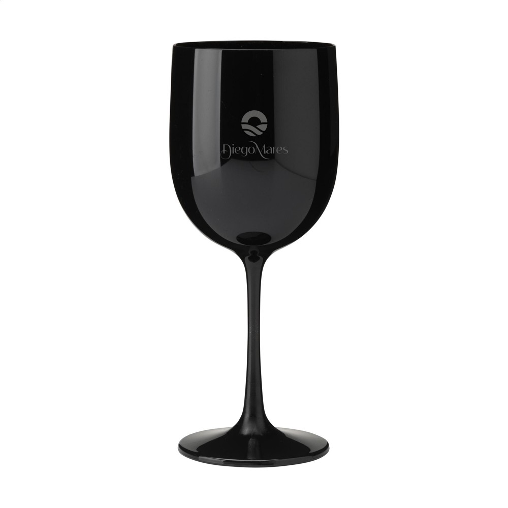 Lunaire Herbruikbaar Kunststof Wijnglas 480 ml - zwart