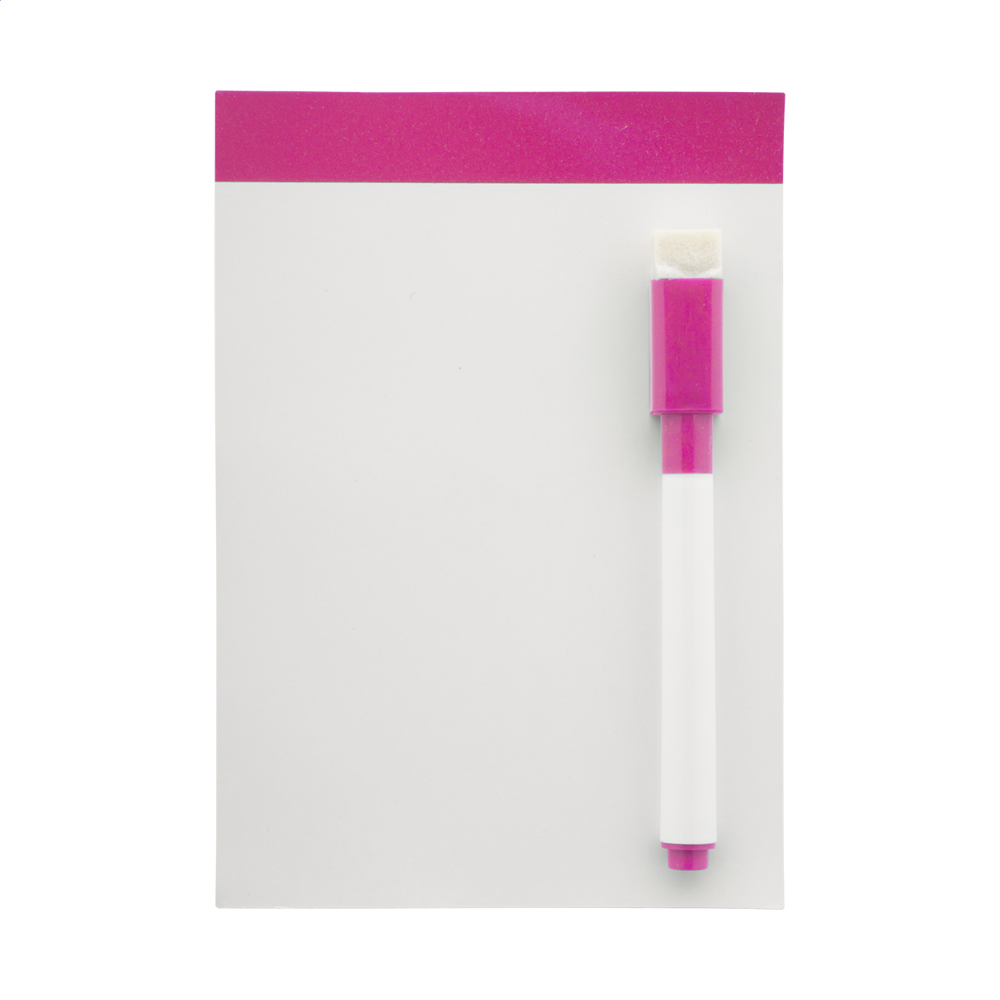 Mafri - magnetisch witbord - met logo of onbedrukt bestellen - fuchsia/wit
