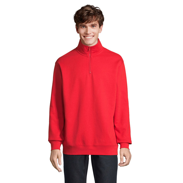 CONRAD - CONRAD Sweater met Rits - kopen of bedrukken - Helder Rood
