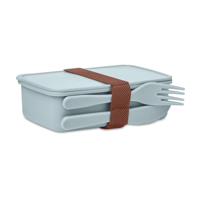 SUNDAY - Lunchbox met bestek - kopen of bedrukken - Babyblauw