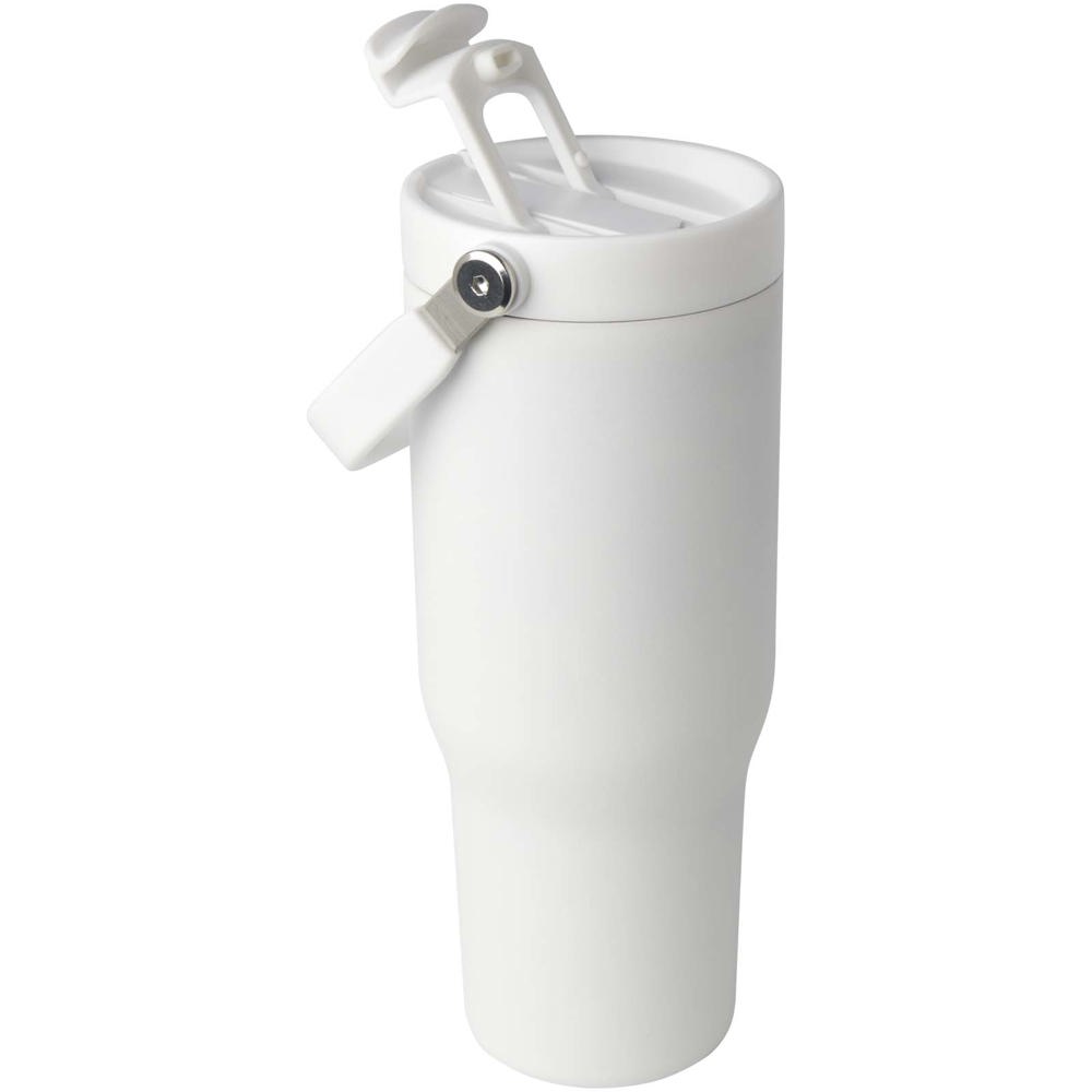 Bronx 900 ml RCS gecertificeerde, vacuüm geïsoleerde beker van gerecycled roestvrij staal en koper met deksel met dubbele fun