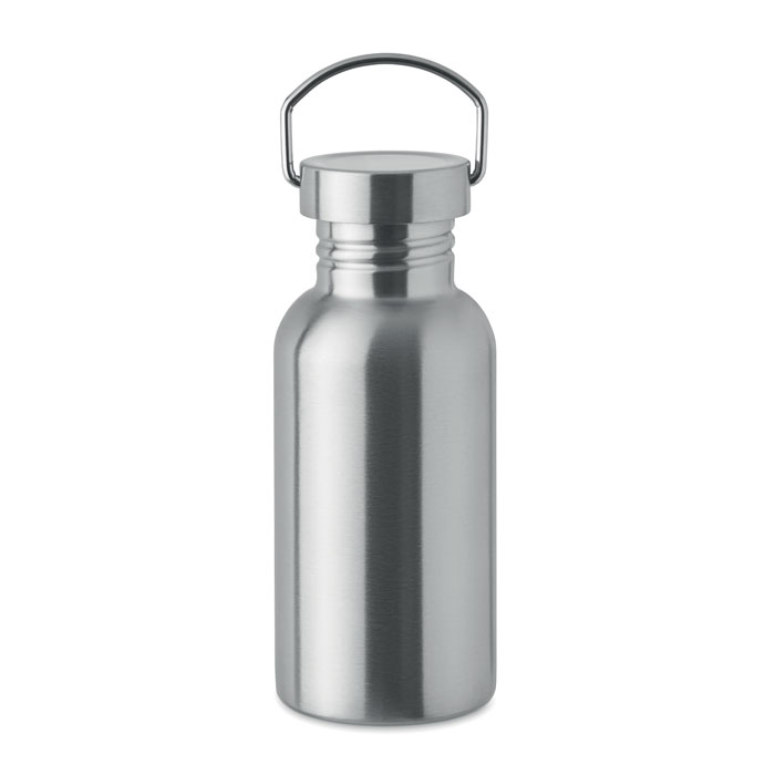 FLORENCE SING - Enkelwandige fles 500ml - voor bedrijven en relatiegeschenken - Mat zilver