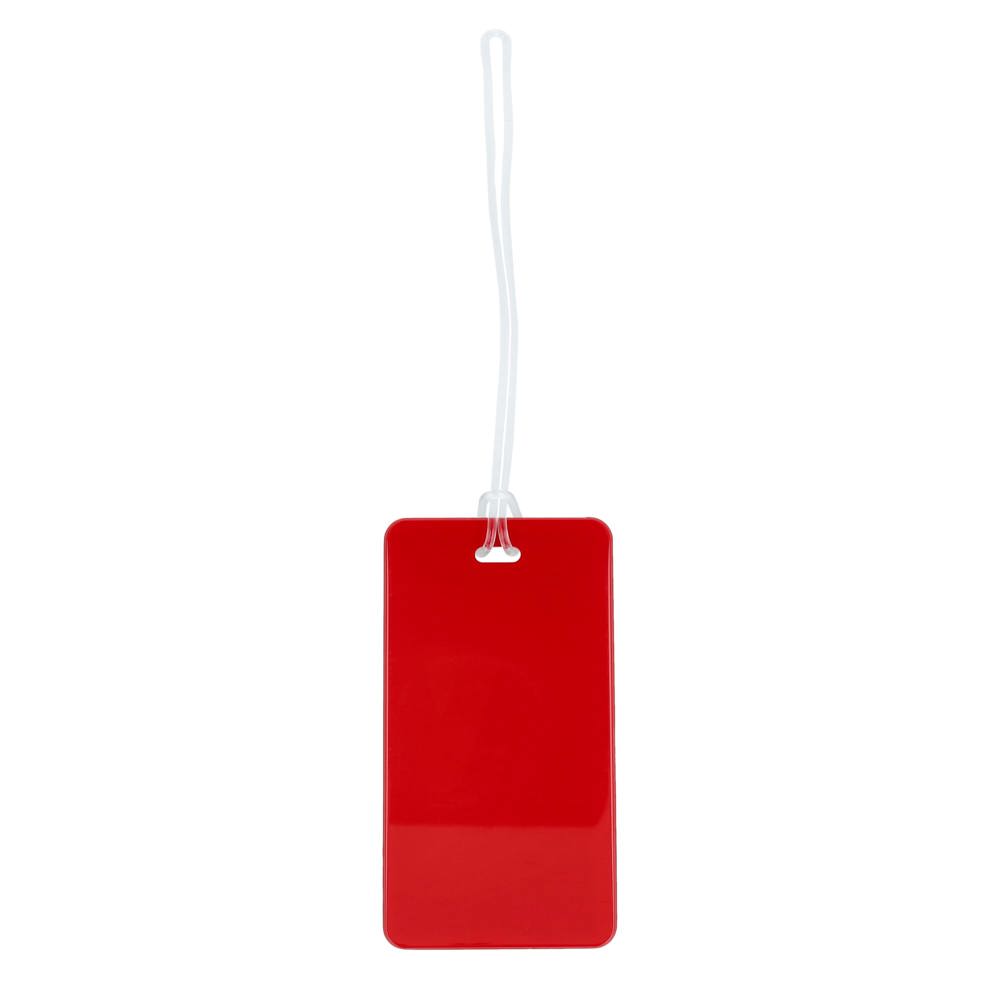 Bagagelabel - bedrukt of onbedrukt verkrijgbaar - Rood
