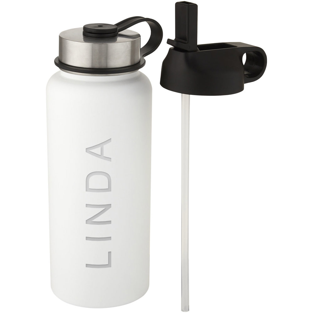 Supra 1 liter koper vacuüm geïsoleerde drinkfles met 2 deksels