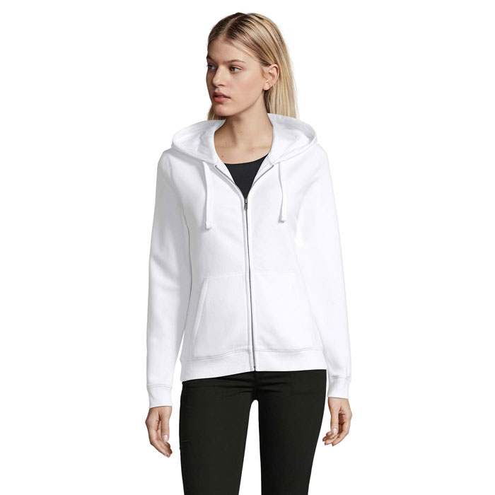 SPIKE WOMEN - SPIKE HOOD DAMES 280gr - met logo of onbedrukt bestellen - wit