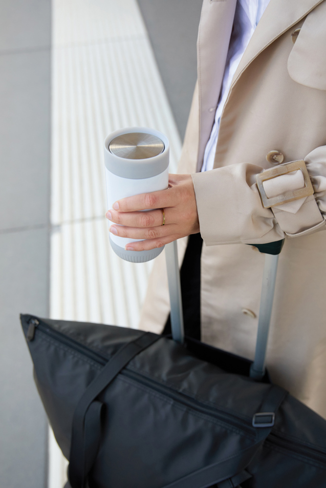 VINGA Erie RCS recycled RVS push mug 350 ML