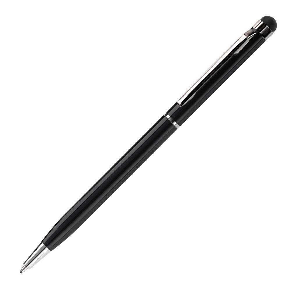 Balpen stylus metaal - bedrukt of onbedrukt verkrijgbaar - zwart
