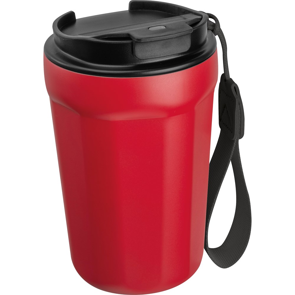 Drinkbeker van rvs, 350 ml - kopen of bedrukken - Rood