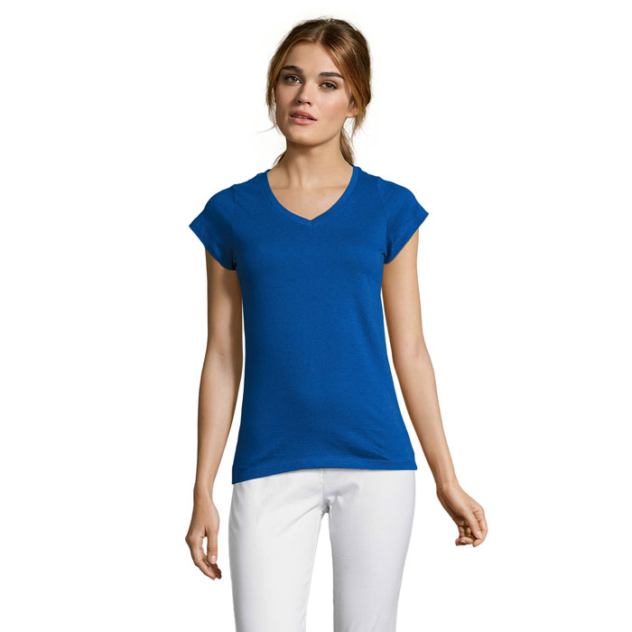 MOON - MOON dames t-shirt 150g - voor bedrijven en relatiegeschenken - Koningsblauw