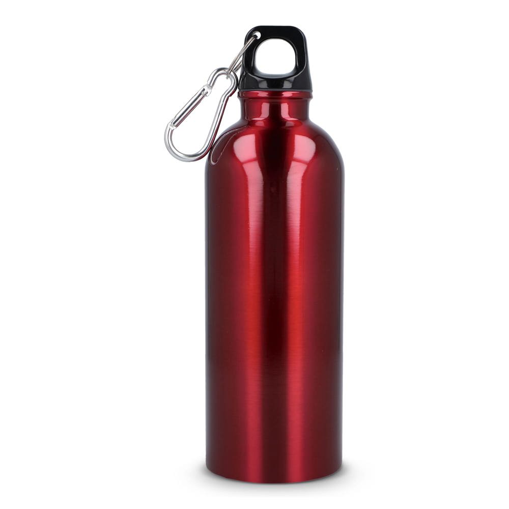 Gerecycled RVS Enkelwandige fles met Karabijnhaak 500ml
