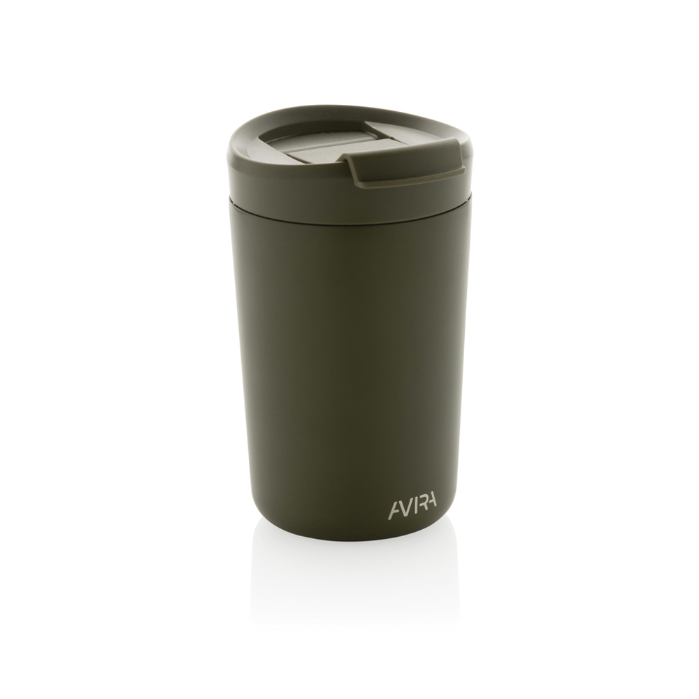 Avira Alya RCS gerecycled roestvrijstalen beker 300ML - voor bedrijven en relatiegeschenken - groen (± PMS 7771C)