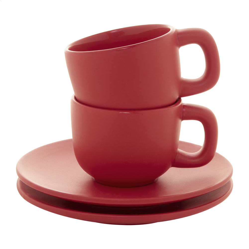 Caturra - Espresso kopje set - kopen of bedrukken - Rood
