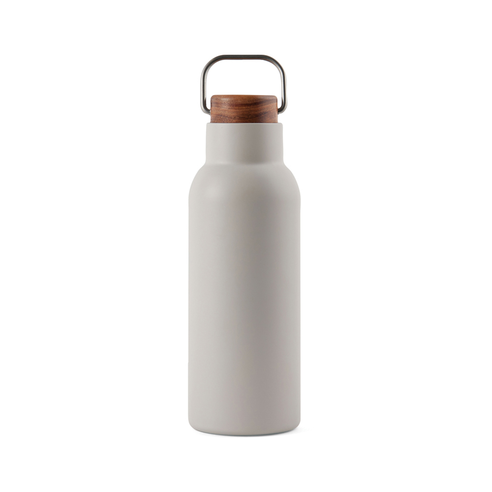 VINGA Ciro RCS gerecycled RVS vacuümfles 580ML - voor bedrijven en relatiegeschenken - beige (± PMS Warm Grey 2)