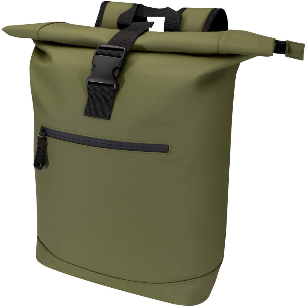 Resi Plus 15 inch GRS gerecyclede roltop rugzak 18 l - voor bedrijven en relatiegeschenken - Bosgroen