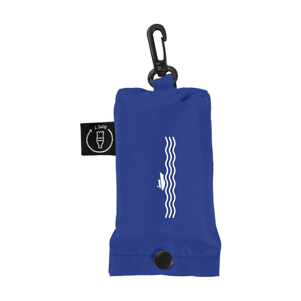 Shop Easy GRS RPET opvouwbare winkeltas - met logo of onbedrukt bestellen - blauw