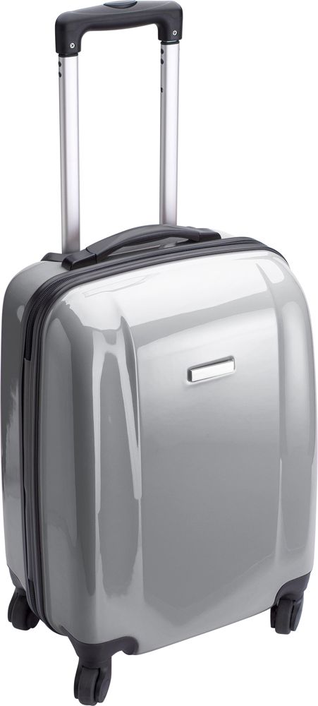 PC en ABS trolley Verona - met logo of onbedrukt bestellen - Grijs