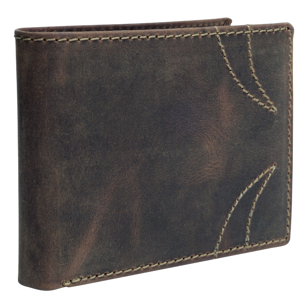 WILDERNESS I - Lederen billfold portemonnee - voor bedrijven en relatiegeschenken