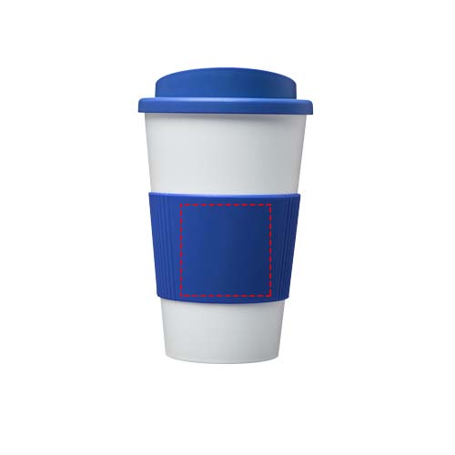 Americano® geïsoleerde beker van 350 ml met handgreep