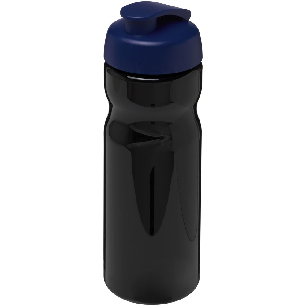 H2O Active® Base 650 ml sportfles met flipcapdeksel - voor bedrijven en relatiegeschenken - Zwart, Blauw