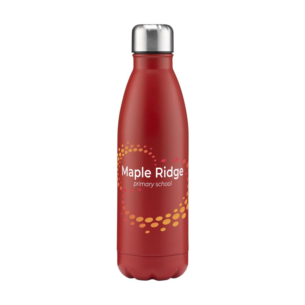 Topflask 750 ml Single Wall drinkfles - voor bedrijven en relatiegeschenken - rood