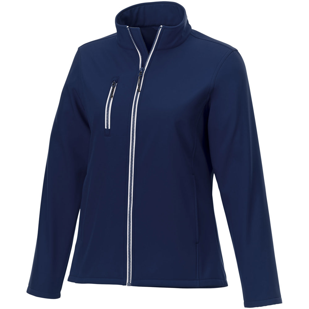 Orion softshell dames jas - met logo of onbedrukt bestellen - Marineblauw