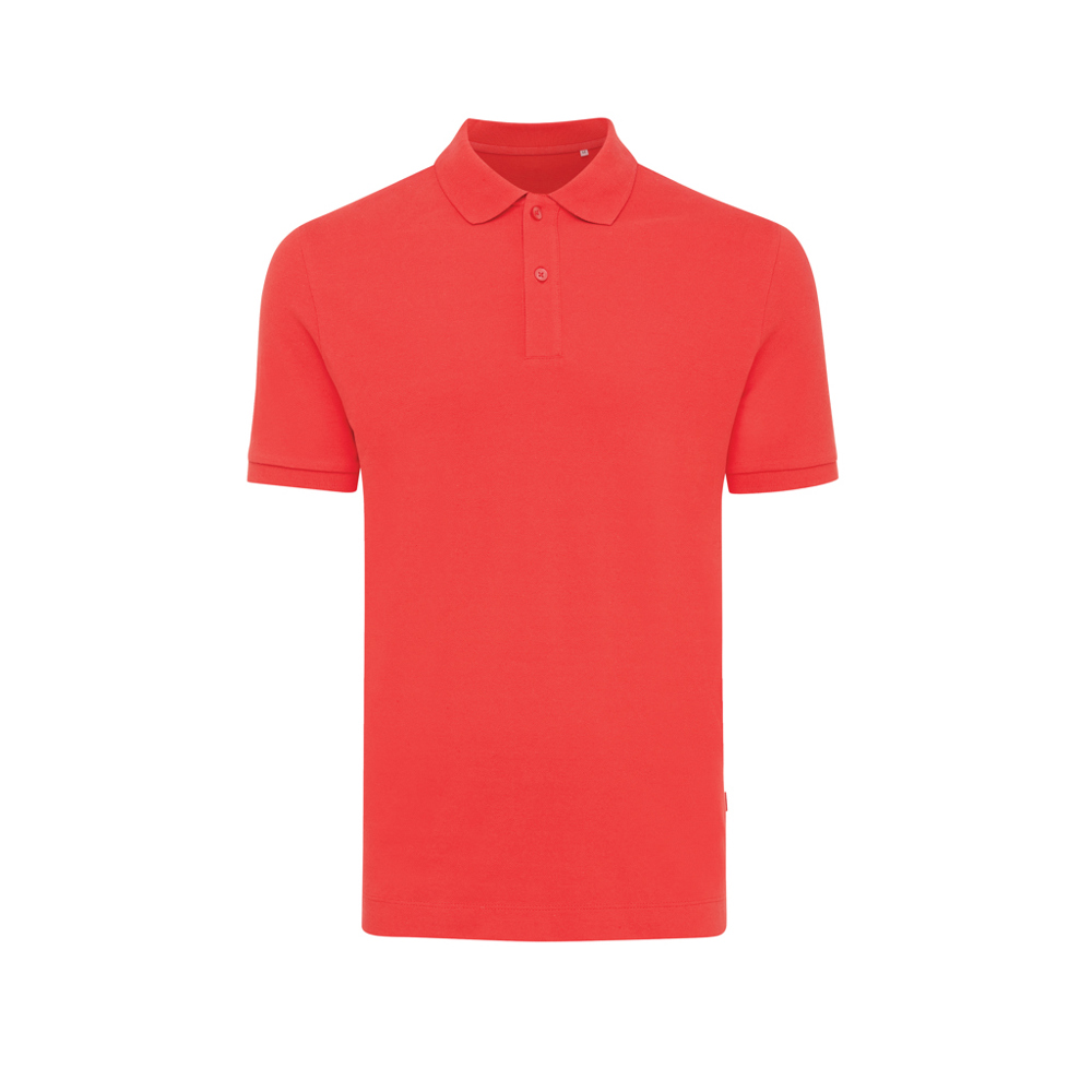 IQONIQ Yosemite gerecycled katoen pique polo - met logo of onbedrukt bestellen - luscious red (± PMS 17-1663TCX)