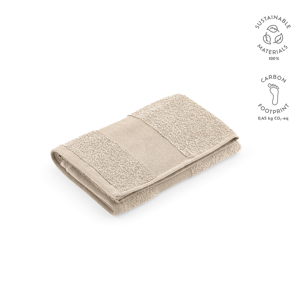 Donatello S Handdoek Gerecycled Katoen 370 grams EU - met logo of onbedrukt bestellen - Beige