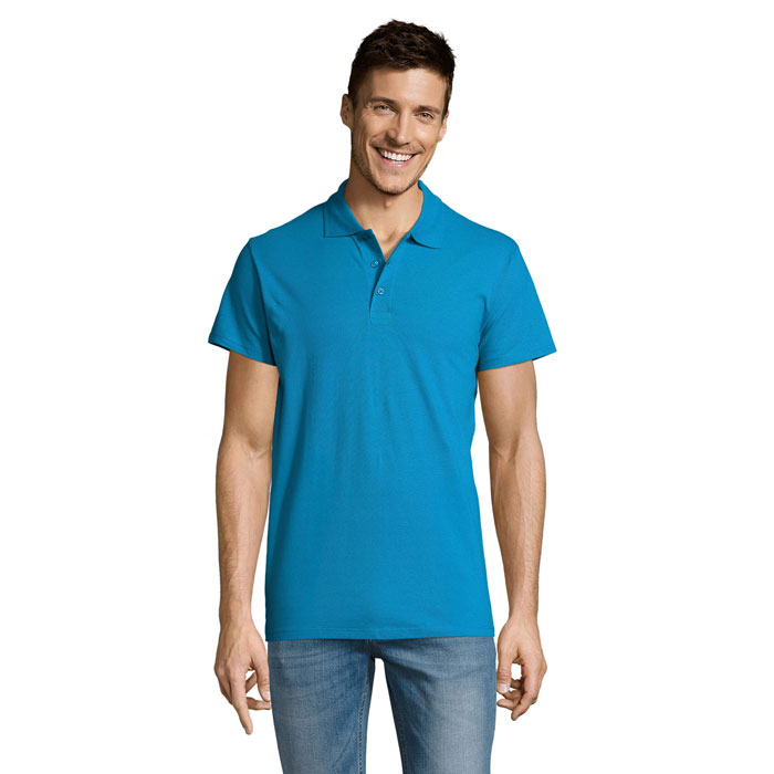 SUMMER II - SUMMER II HEREN Polo 170g - voor bedrijven en relatiegeschenken - Aqua