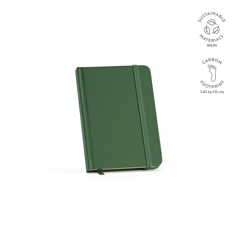 Marquez A6 notitieboek gerecycled papier 70 gsm - voor bedrijven en relatiegeschenken - Donkergroen