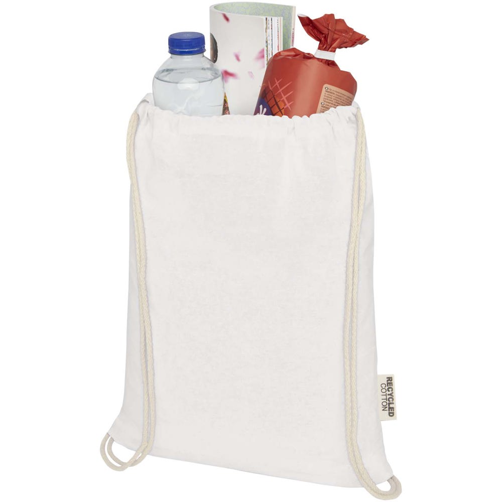 Oregon tas met trekkoord van 140 g/m² GRS gerecycled katoen