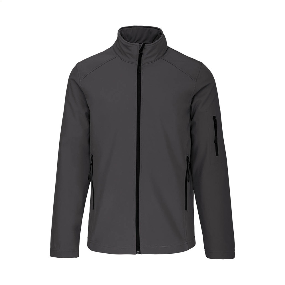 KA401 - 3-laags softshell jas - kopen of bedrukken - Donker Grijs