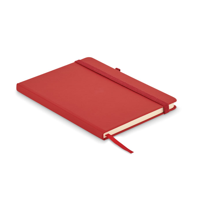 ARPU - Gerecycled PU A5 notitieboek - bedrukt of onbedrukt verkrijgbaar - rood