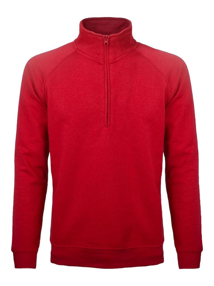 BS Sirio half zip sweater, 280 gr/m² - kopen of bedrukken - Rood (PMS 186c)