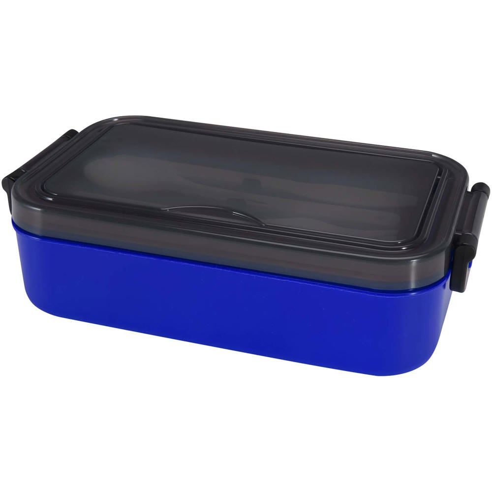 Snappy 1000 ml lunchbox en bestekset - kopen of bedrukken - blauw