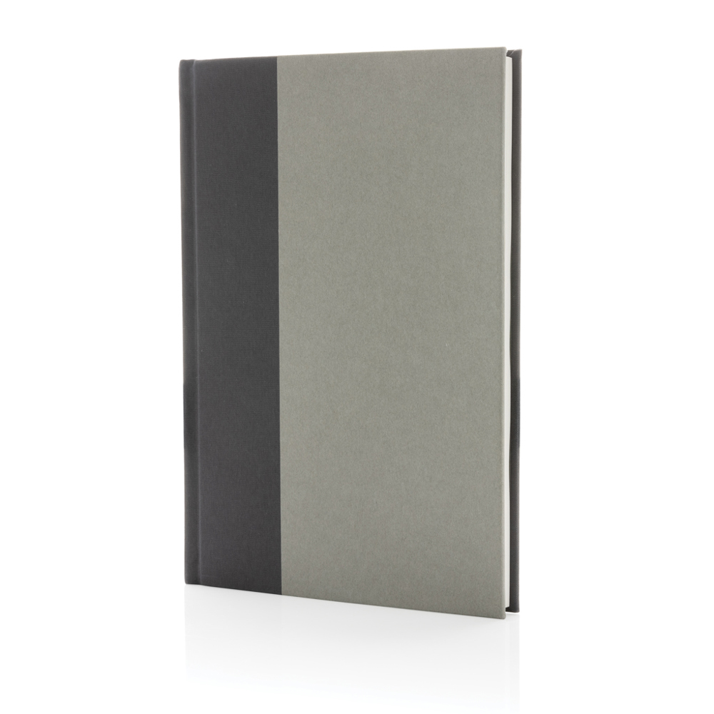 Words GRS gecertificeerd RPET & Kraft A5 notitieboek - voor bedrijven en relatiegeschenken - grijs (± PMS Grey)