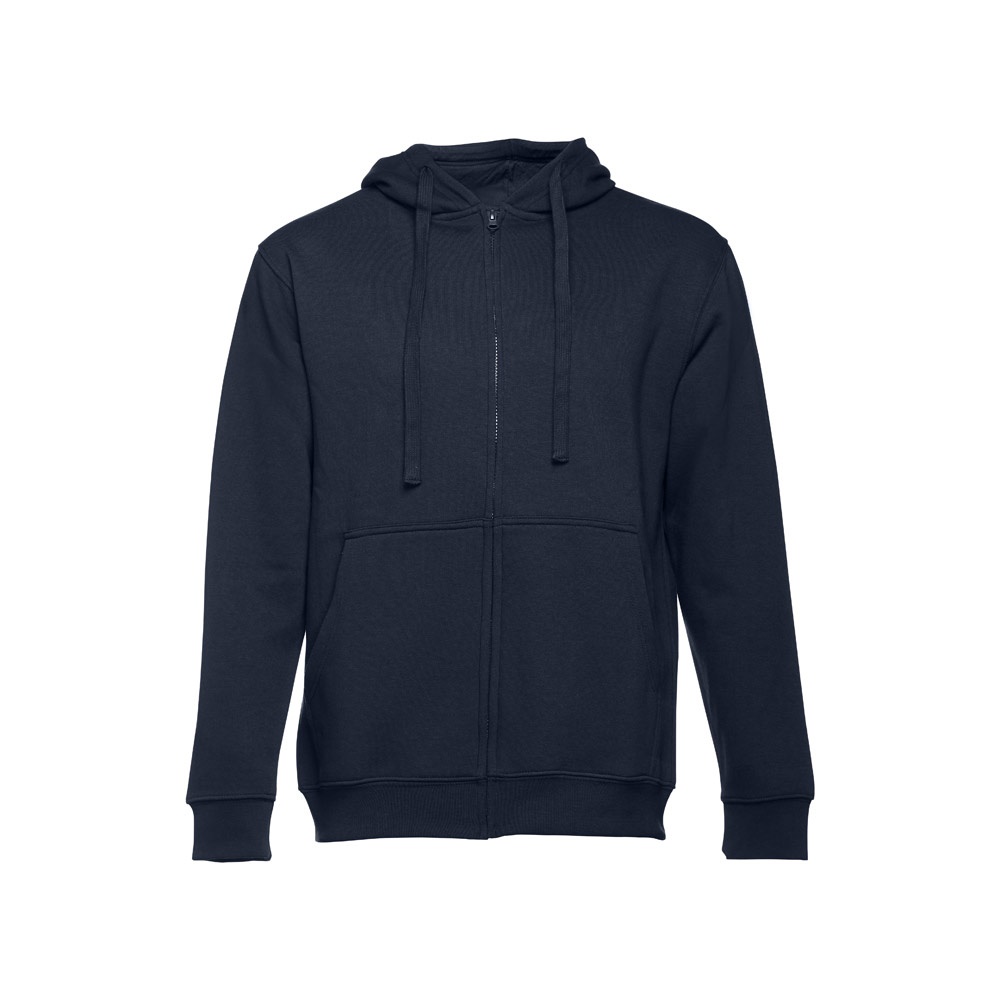 THC AMSTERDAM. Sweater voor heren in katoen en polyester - kopen of bedrukken - Marineblauw