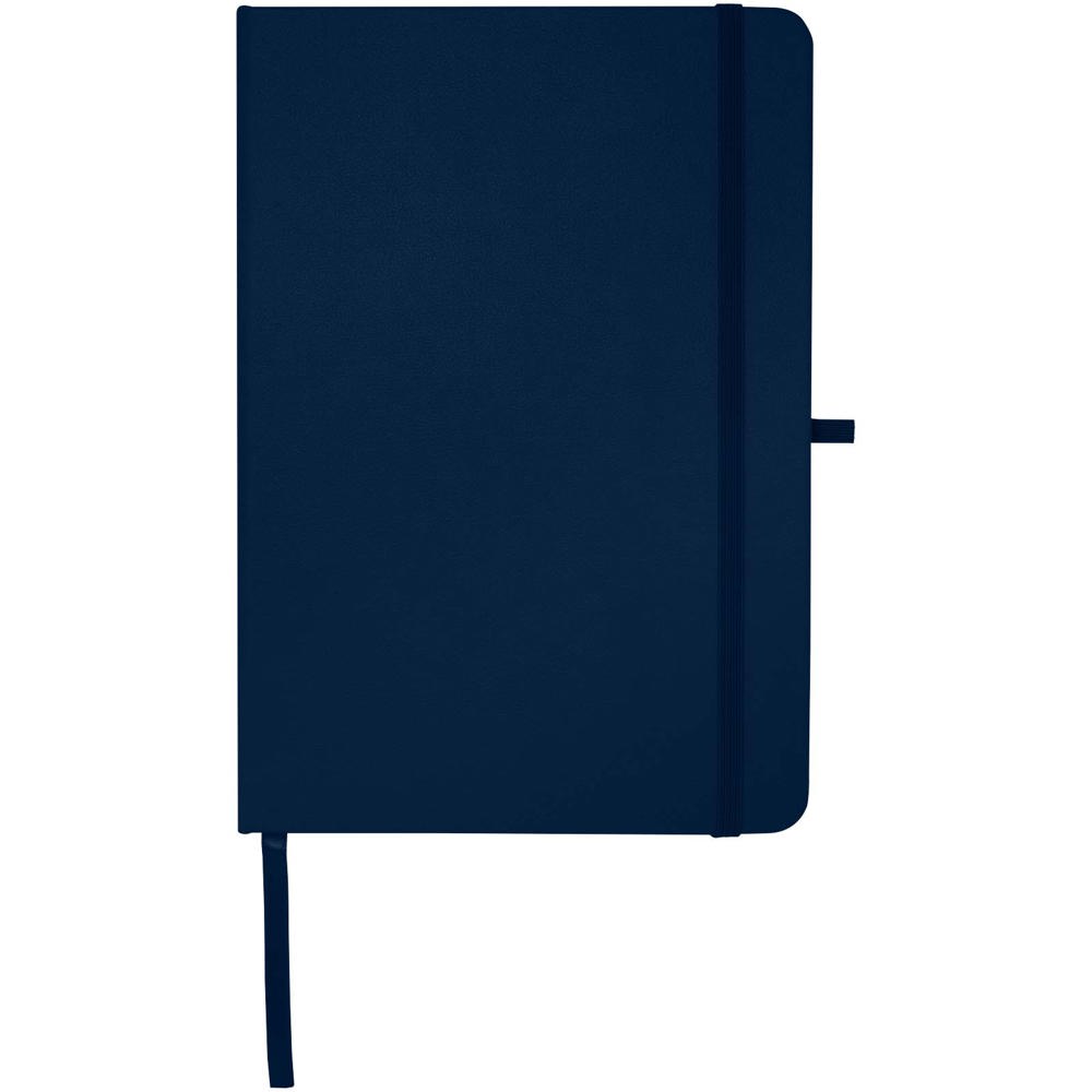 Teak A5 gerecycled notitieboek met harde kaft en gelinieerde pagina's