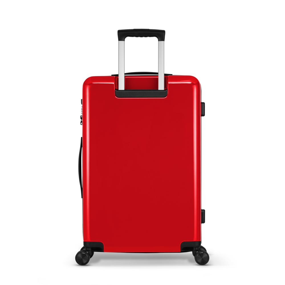 STICKERCASE® 24" Reiskoffer rood - met gepersonaliseerde sticker en/of individuele namen