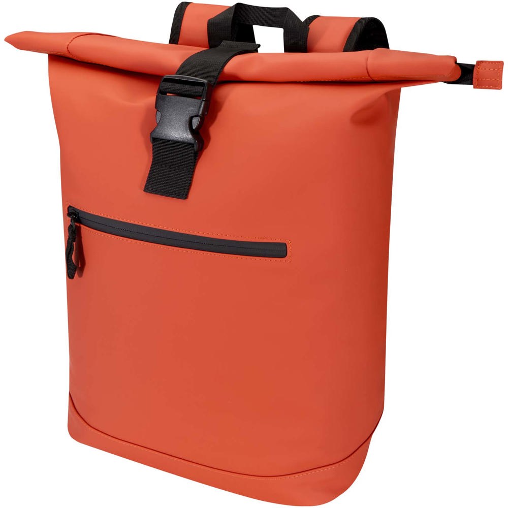 Resi Plus 15 inch GRS gerecyclede roltop rugzak 18 l - voor bedrijven en relatiegeschenken - Baksteen