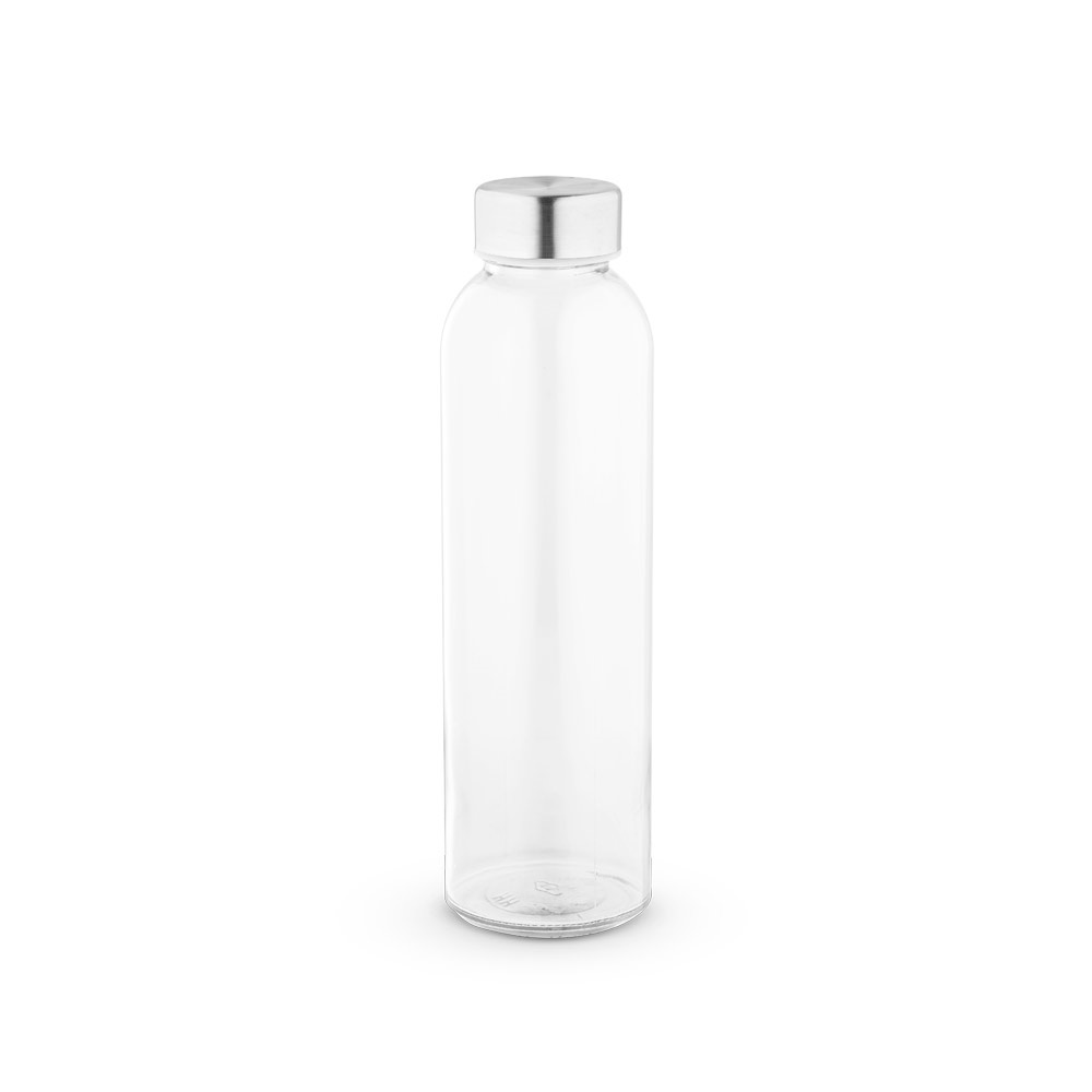 SOLER. Glazen fles sublimatie met roestvrijstalen dop 500 mL