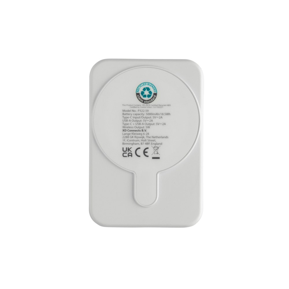 Stellar RCS rplastic 5000 mah 5W magnetische powerbank