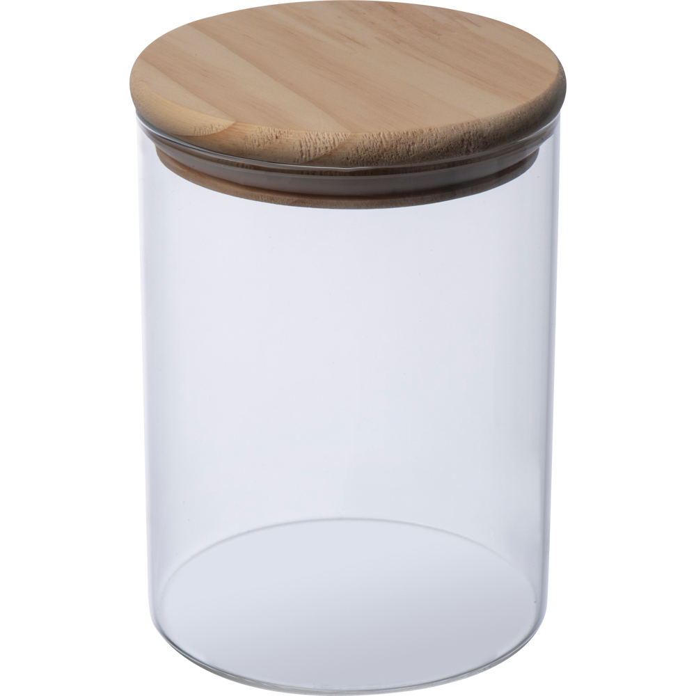 Voorraadpot van borosilicaatglas, 700 ml - voor bedrijven en relatiegeschenken