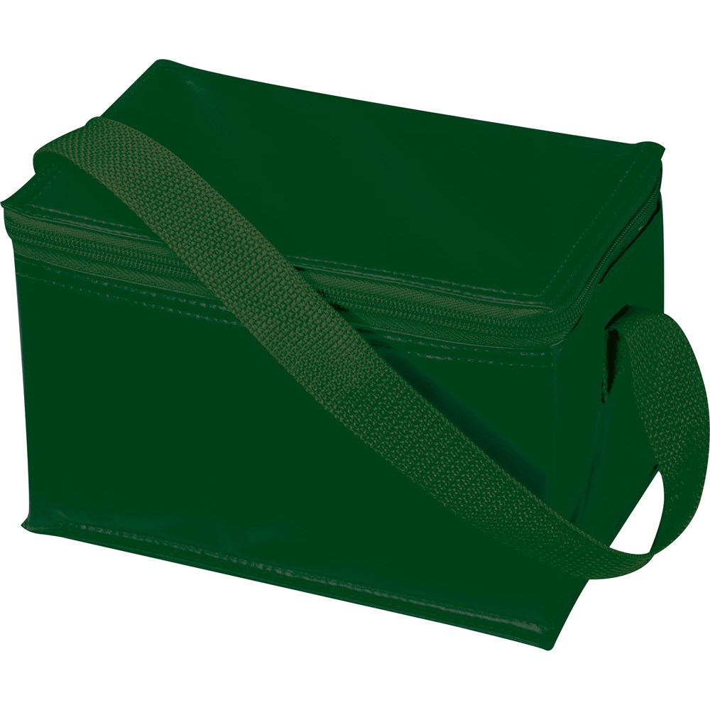 Koeltas voor 6 blikjes van 0,33 cl - voor bedrijven en relatiegeschenken - Donkergroen