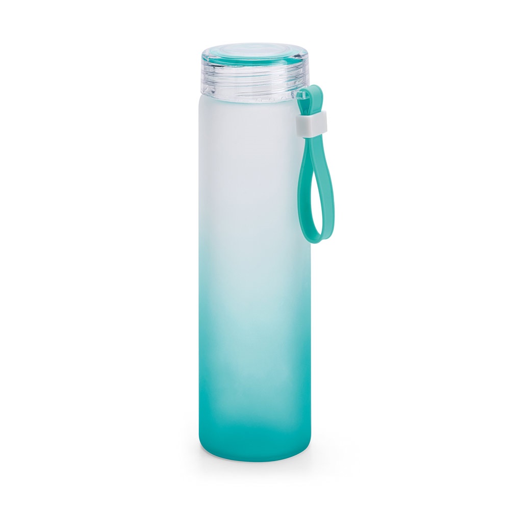 WILLIAMS. Fles van borosilicaatglas en dop van AS 470 ml - kopen of bedrukken - Turkoois